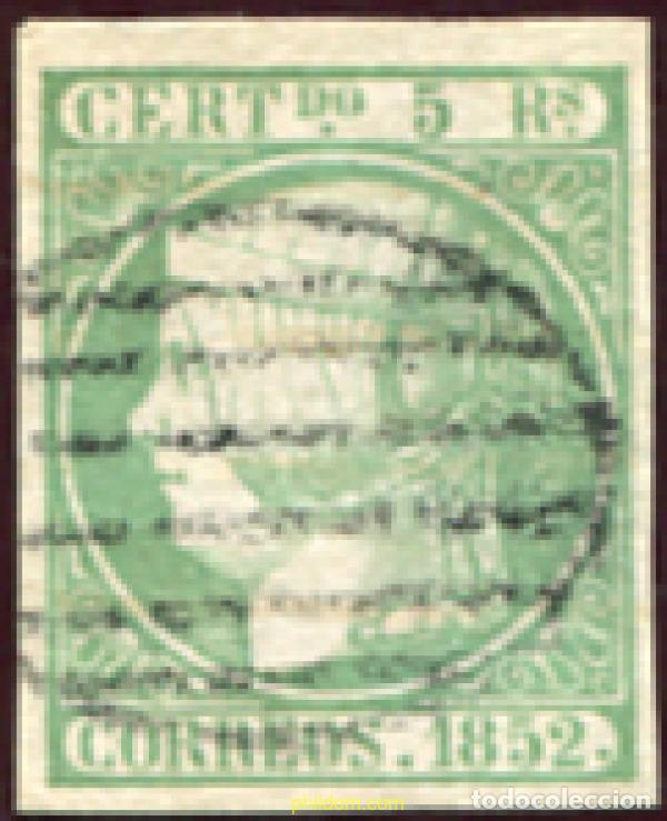 Francobolli: 623749 USED ESPA&Ntilde;A 1852 ISABEL II