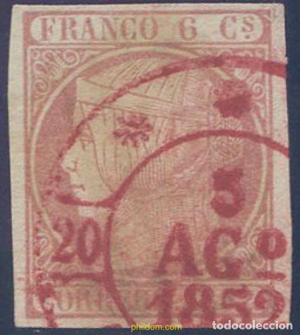 Francobolli: 650769 USED ESPA&Ntilde;A 1852 ISABEL II