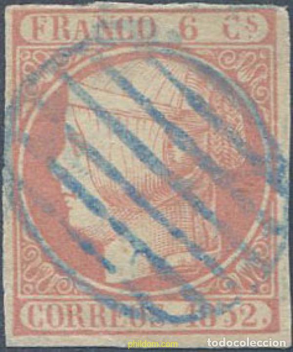 Francobolli: 650770 USED ESPA&Ntilde;A 1852 ISABEL II