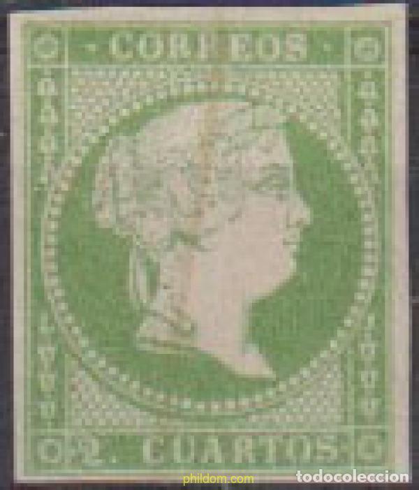 Timbres: 612678 USED ESPA&Ntilde;A 1856 ISABEL II