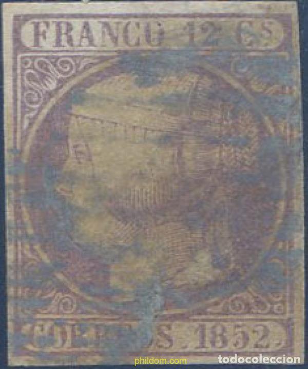 Timbres: 650790 USED ESPA&Ntilde;A 1852 ISABEL II