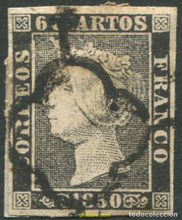 Timbres: 650235 USED ESPA&Ntilde;A 1850 ISABEL II