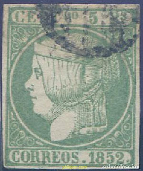 Timbres: 650795 USED ESPA&Ntilde;A 1852 ISABEL II