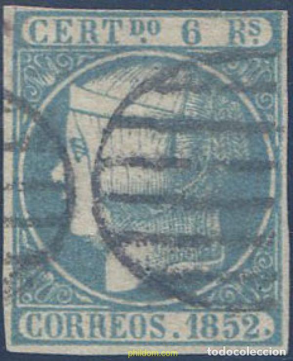 Timbres: 650796 USED ESPA&Ntilde;A 1852 ISABEL II
