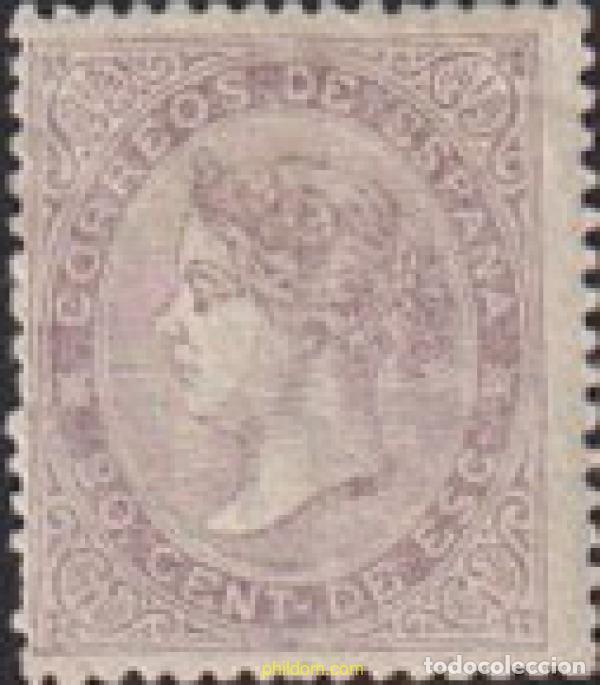 Stamps: 629286 HINGED ESPA&Ntilde;A 1867 ISABEL II