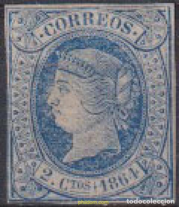 Sellos: 612686 HINGED ESPA&Ntilde;A 1864 ISABEL II - Foto 1