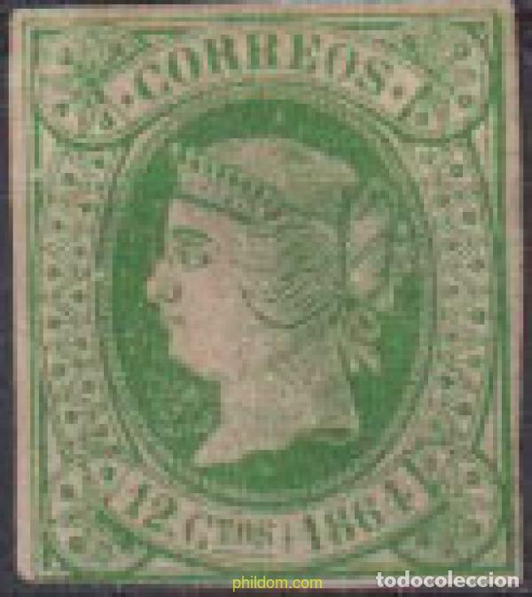 Sellos: 612688 HINGED ESPA&Ntilde;A 1864 ISABEL II