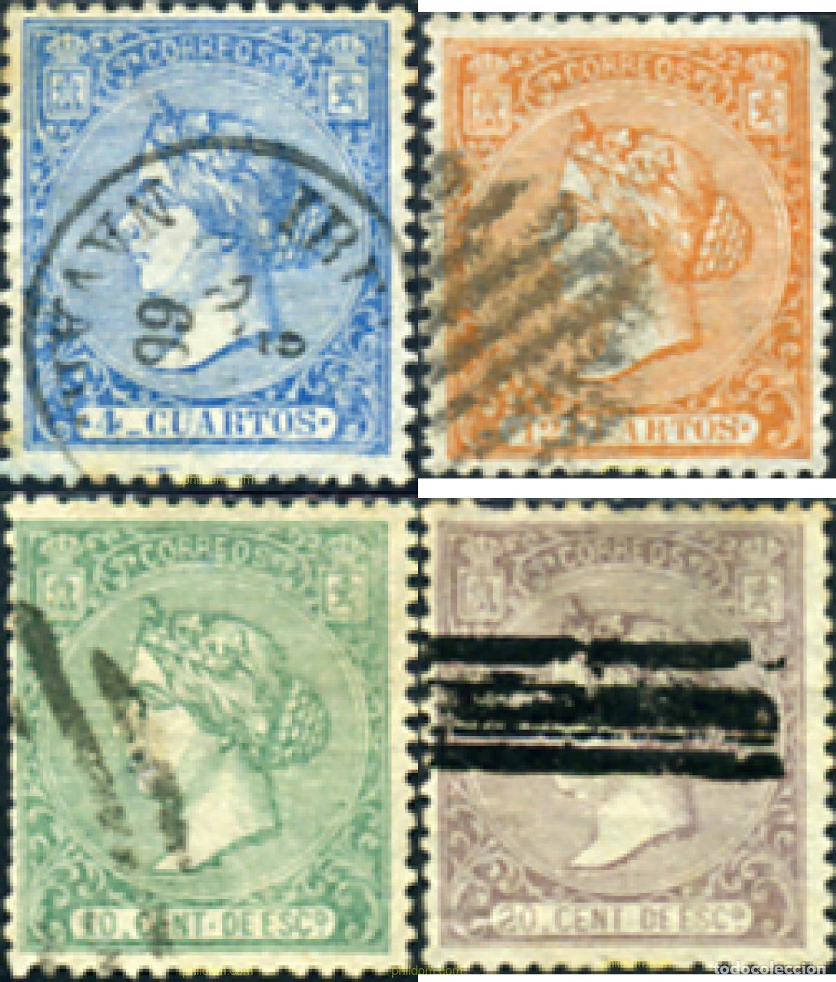 Sellos: 365762 USED ESPA&Ntilde;A 1866 ISABEL II