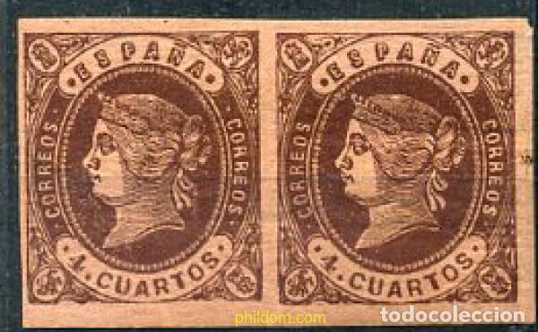 Sellos: 210026 MNH ESPA&Ntilde;A 1862 ISABEL II