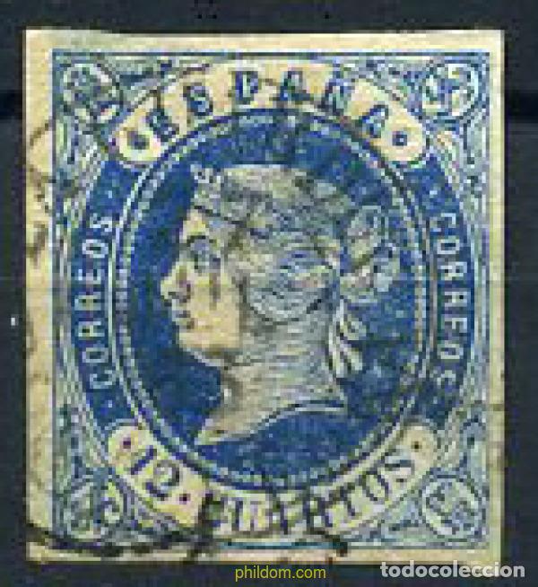 Sellos: 210028 USED ESPA&Ntilde;A 1862 ISABEL II
