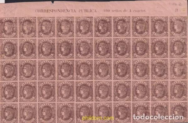 Sellos: 622430 MNH ESPA&Ntilde;A 1862 ISABEL II