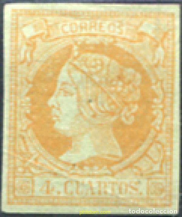 Sellos: 210022 HINGED ESPA&Ntilde;A 1860 ISABEL II - Foto 1