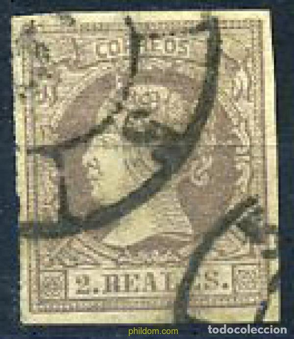 Sellos: 210024 USED ESPA&Ntilde;A 1860 ISABEL II