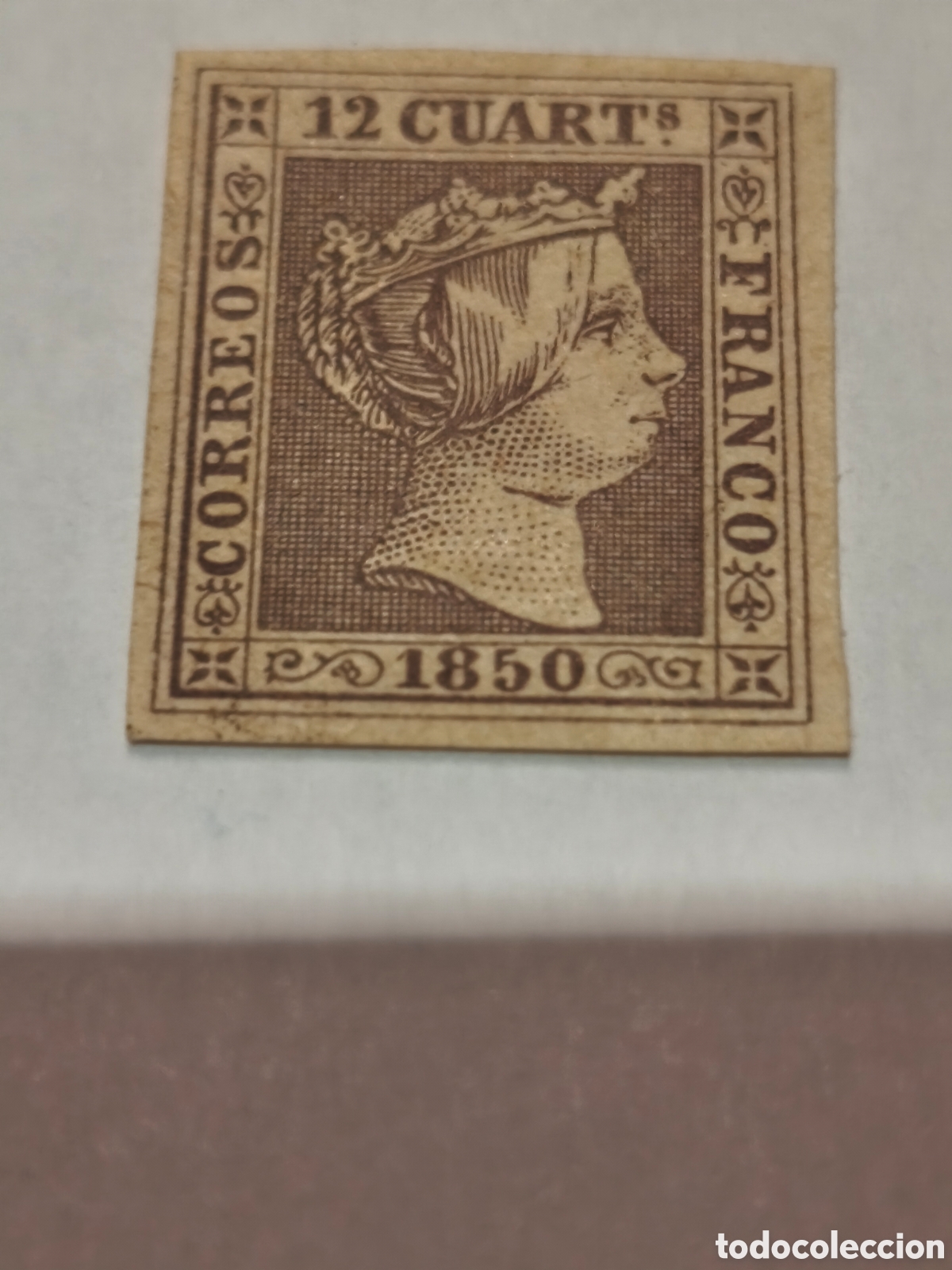 Timbres: Sello cl&aacute;sico de Espa&ntilde;a n 2 nuevo con goma** muy escaso 12 cuartos lila ver im&aacute;genes nuevo ver