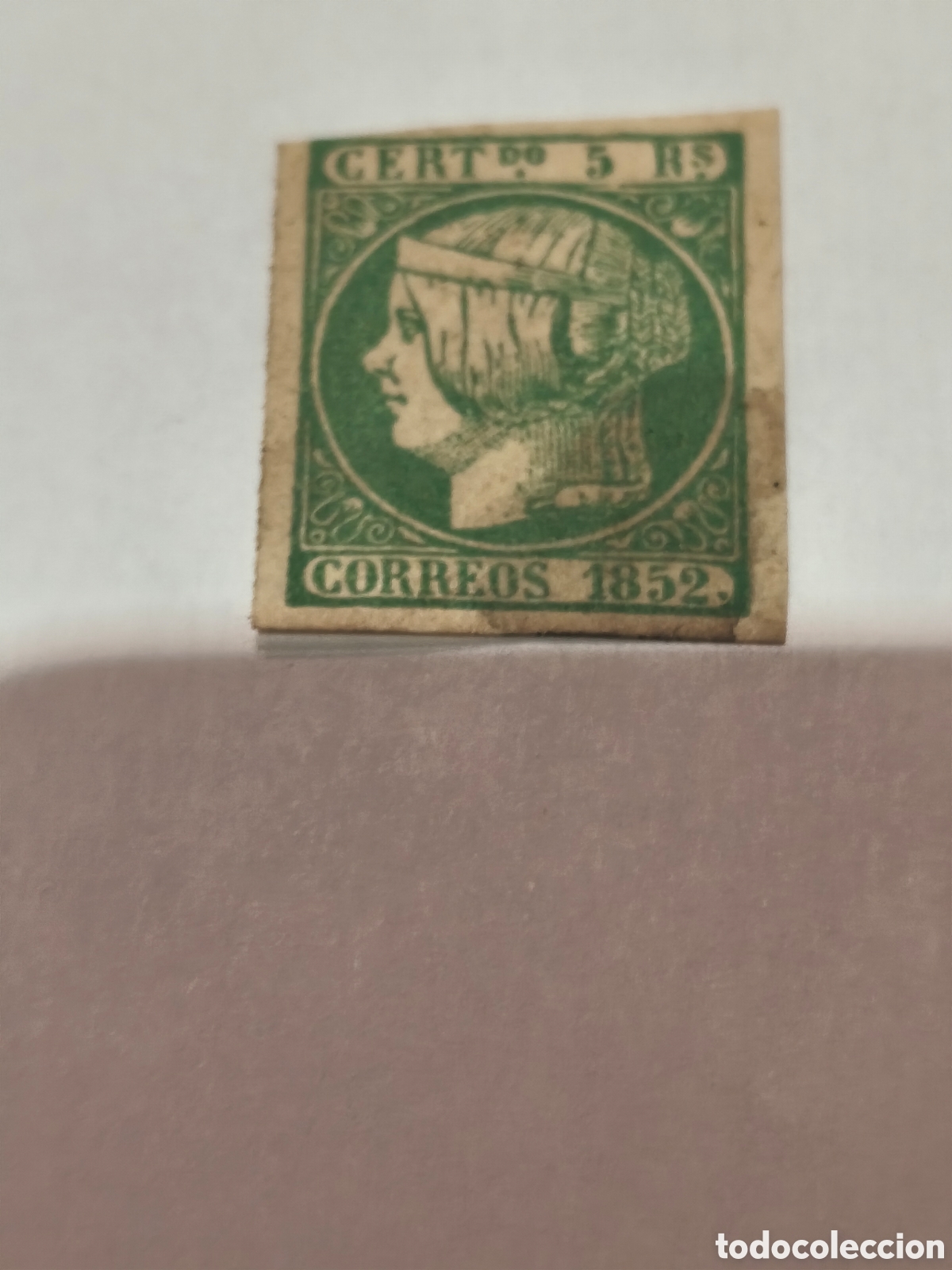 Sellos: Sello cl&aacute;sico de Espa&ntilde;a n 15 nuevo con goma ** ,papel con manchas. Del tiempo en esquina ver ,5 r.