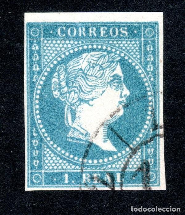 Sellos: EDIFIL 49 ISABEL II. A&Ntilde;O 1855. PAPEL SIN FILIGRANA. VALOR CAT&Aacute;LOGO: 34 &euro;.