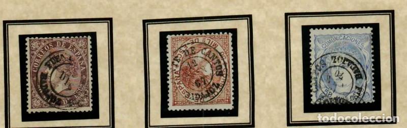 Sellos: FA0626J. HISTORIA POSTAL. Lote de 3 valores con origen en Fuente de Cantos