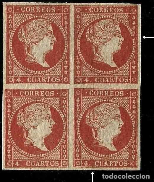 Stamps: EDIFIL 44 B-4 NUEVO DEFECTOS DE IMPRESION