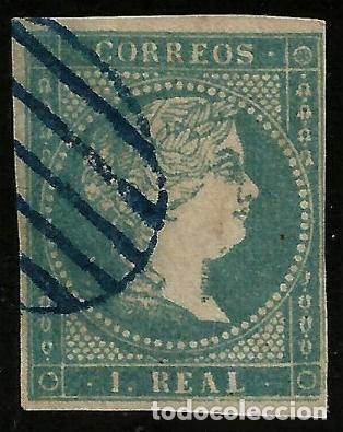 Sellos: EDIFIL 49 PARRILLA AZUL - Foto 1