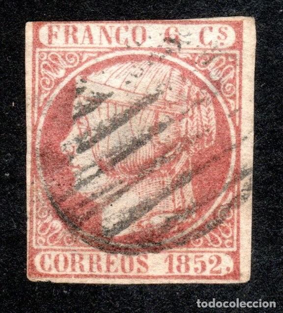 Sellos: EDIFIL 12it ISABEL II. 1852 (VARIEDAD...SIN PUNTO ENTRE CORREOS Y 1852) V. CAT. ESPECIALIZADO: 32 &euro;.