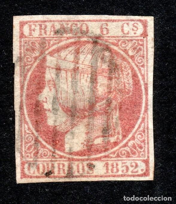 Sellos: EDIFIL 12it ISABEL II. 1852 (VARIEDAD...SIN PUNTO ENTRE CORREOS Y 1852) V. CAT. ESPECIALIZADO: 32 &euro;.