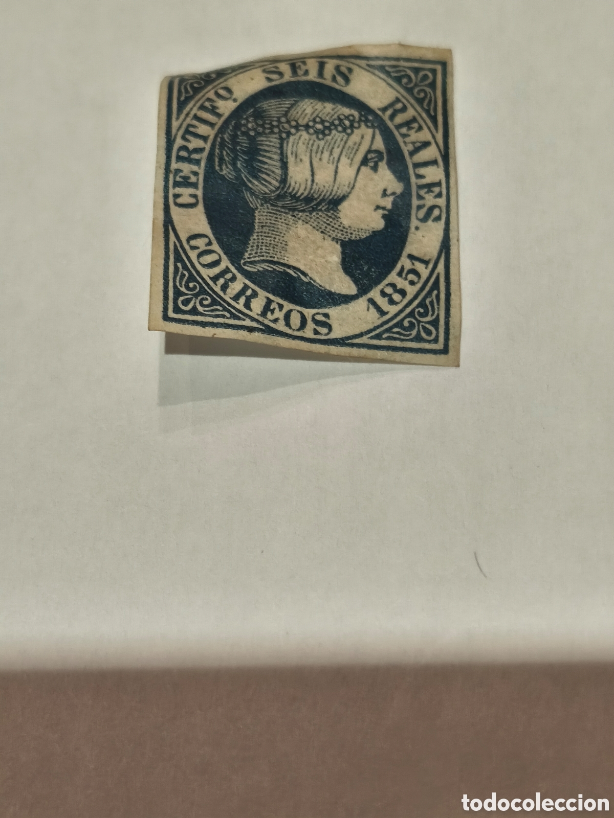 Selos: Sello cl&aacute;sico n 10 nuevo con goma** nuevo con goma** escaso 6 reales azul ver las imagennes