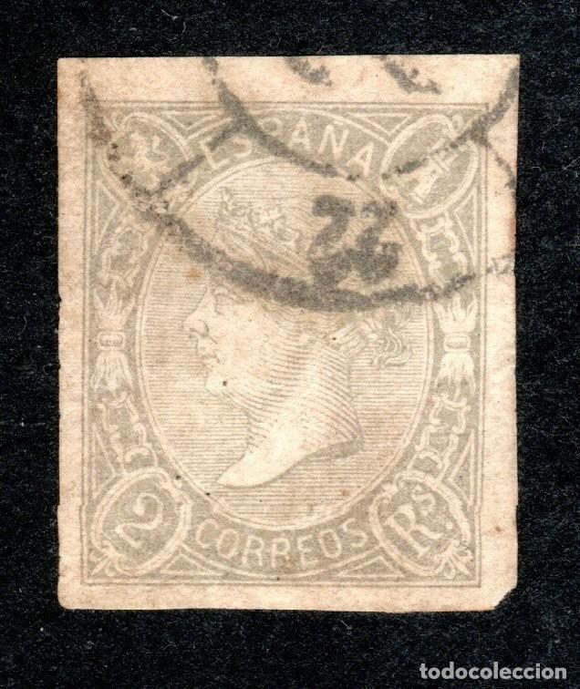 Stamps: EDIFIL 73 ISABEL II. A&Ntilde;O 1865. MAT. RUEDA DE CARRETA 22. VALOR CAT&Aacute;LOGO: 47 &euro;. (SALIDA: 0,01 &euro;.).