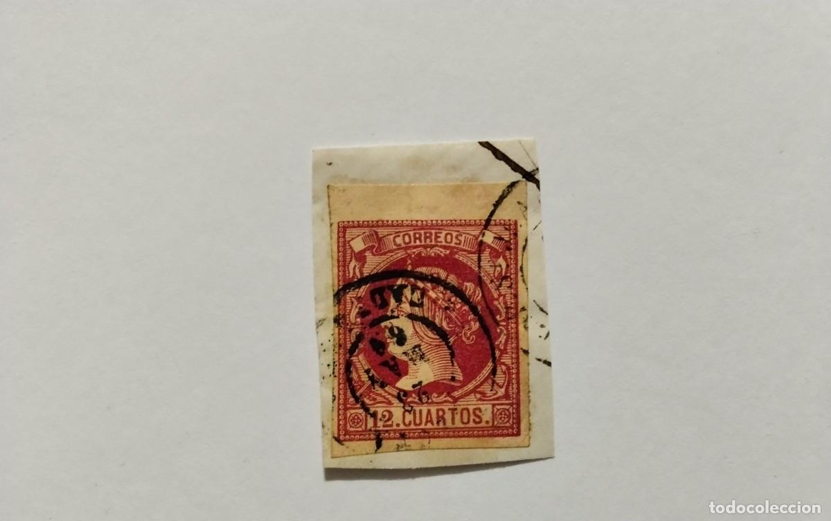 Stamps: ESPA&Ntilde;A - 1860 - ISABEL II - EDIFIL 53 - LUJO - MATASELLOS FECHADOR