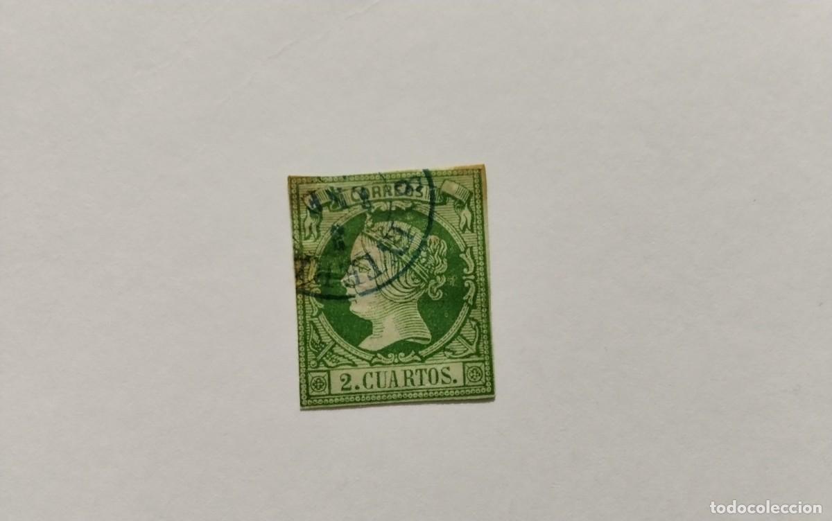 Sellos: ESPA&Ntilde;A - 1860 - ISABEL II - EDIFIL 51 - MATASELLOS FECHADOR