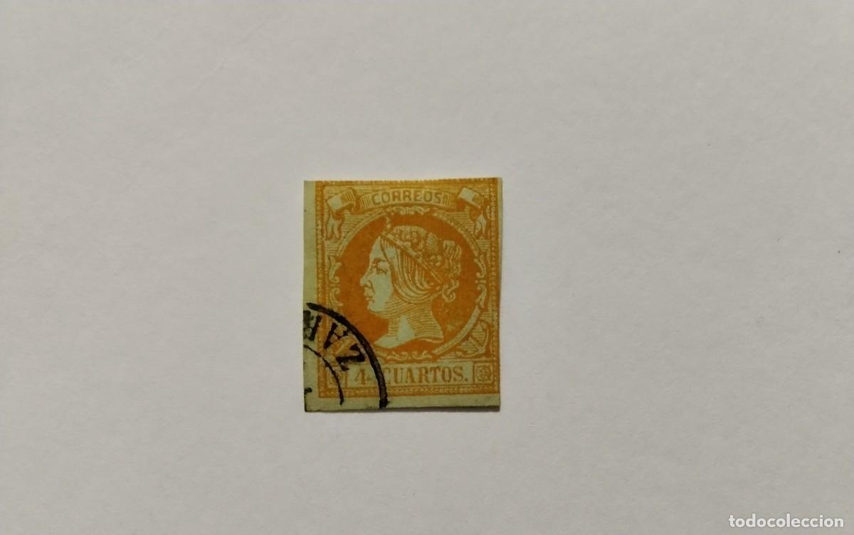 Francobolli: ESPA&Ntilde;A - 1860 - ISABEL II - EDIFIL 52 - MATASELLOS FECHADOR