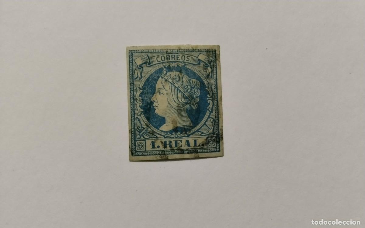 Selos: ESPA&Ntilde;A - 1860 - ISABEL II - EDIFIL 55 - MATASELLOS RUEDA DE CARRETA