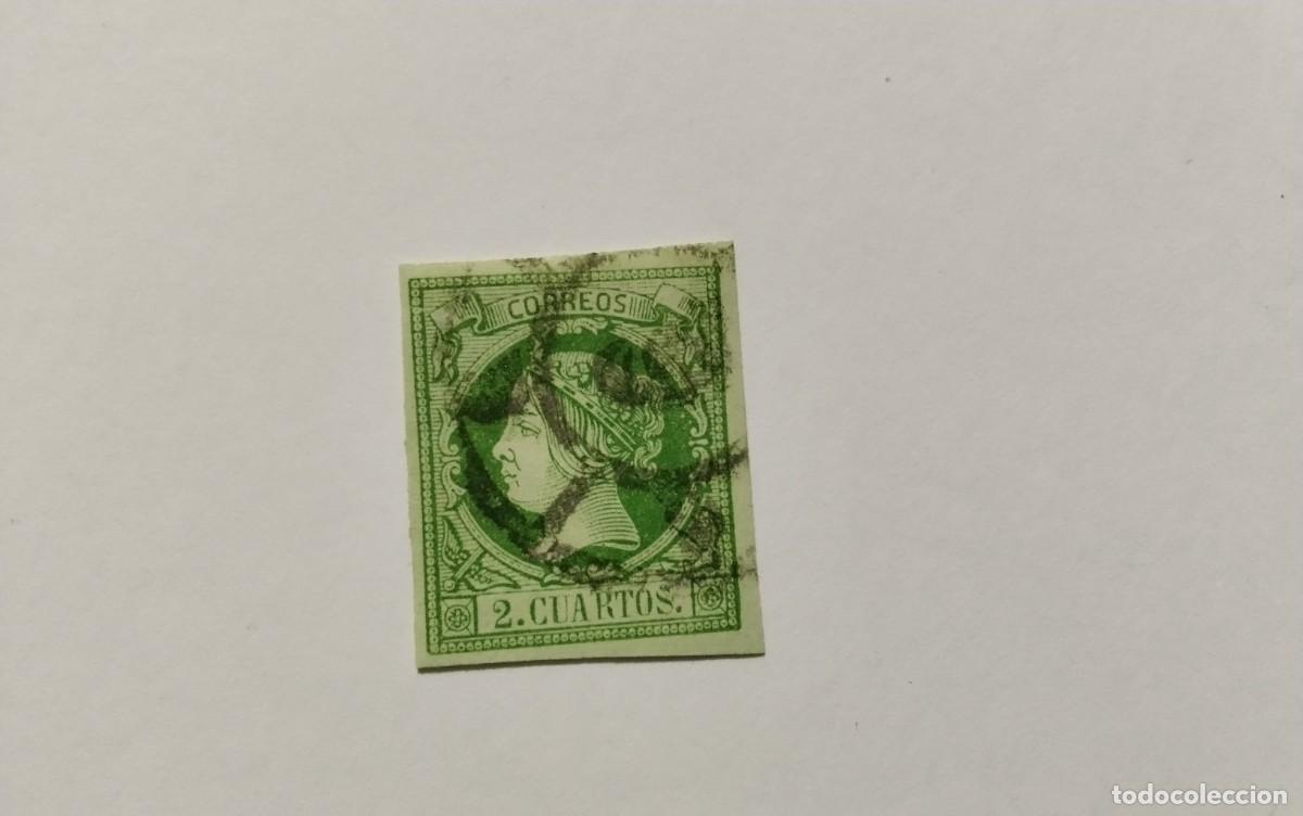 Selos: ESPA&Ntilde;A - 1860 - ISABEL II - EDIFIL 51 - MATASELLOS RUEDA DE CARRETA