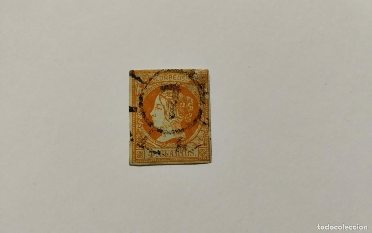 Briefmarken: ESPA&Ntilde;A - 1860 - ISABEL II - EDIFIL 52 - MATASELLOS RUEDA DE CARRETA