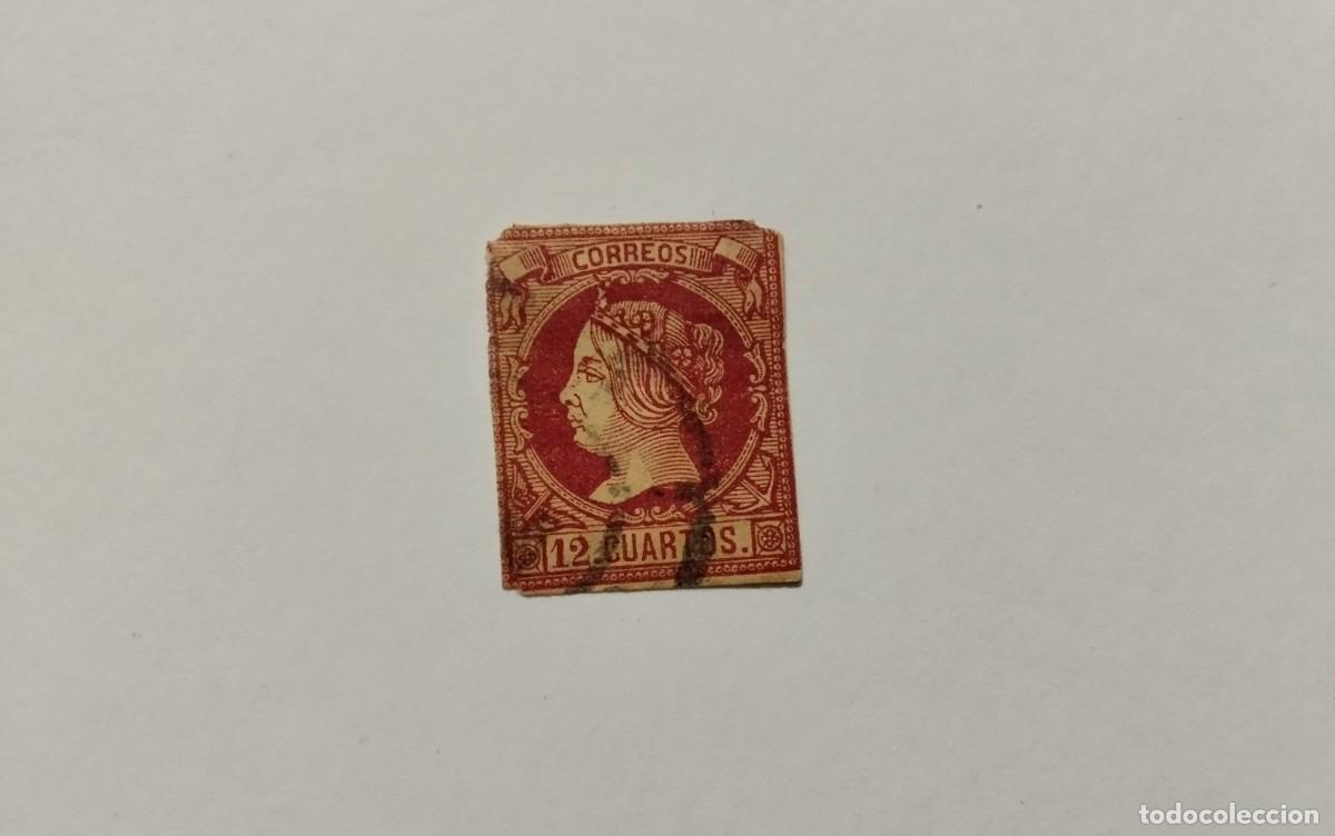 Briefmarken: ESPA&Ntilde;A - 1860 - ISABEL II - EDIFIL 53 - MATASELLOS RUEDA DE CARRETA