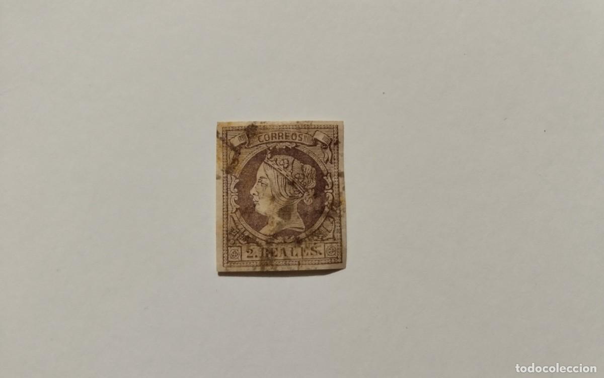 Selos: ESPA&Ntilde;A - 1860 - ISABEL II - EDIFIL 56 - MATASELLOS RUEDA DE CARRETA