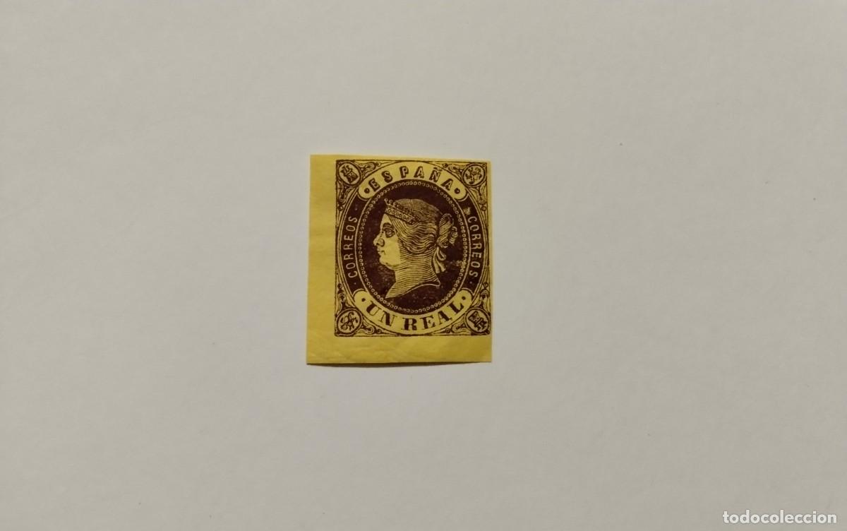 Selos: ESPA&Ntilde;A - 1862 - ISABEL II - EDIFIL 61 - LUJO - MNH** - NUEVO - ESQUINA HOJA