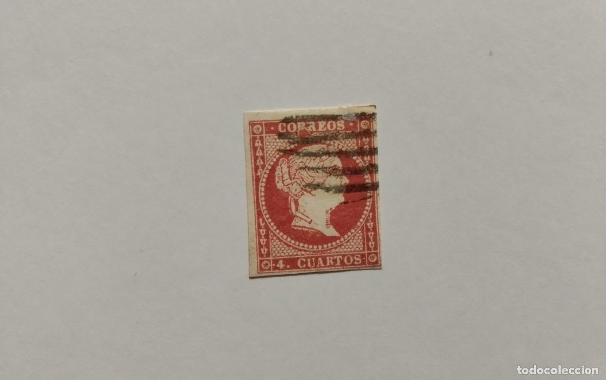 Sellos: ESPA&Ntilde;A - 1855 - ISABEL II - EDIFIL 48 - Foto 1