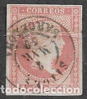 Sellos: 1855 Isabel II, EDIFIL n&ordm; 48 (o) matasello SITGES, Barcelona