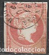 Sellos: 1855 Isabel II, EDIFIL n&ordm; 48 (o) matasello Reinosa, Santander