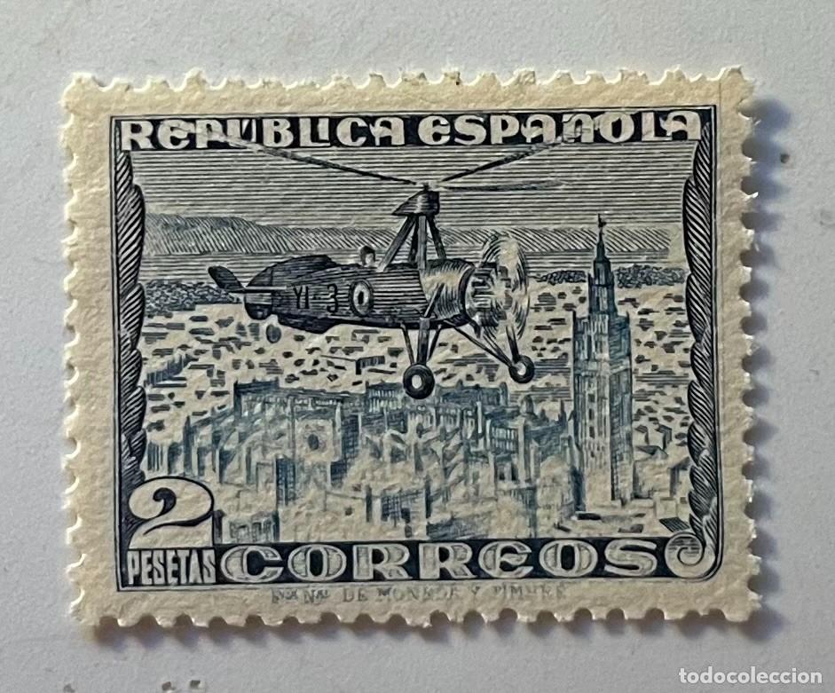 Sellos: 1936 Autogiro MNH*** centrado ,goma,lujo