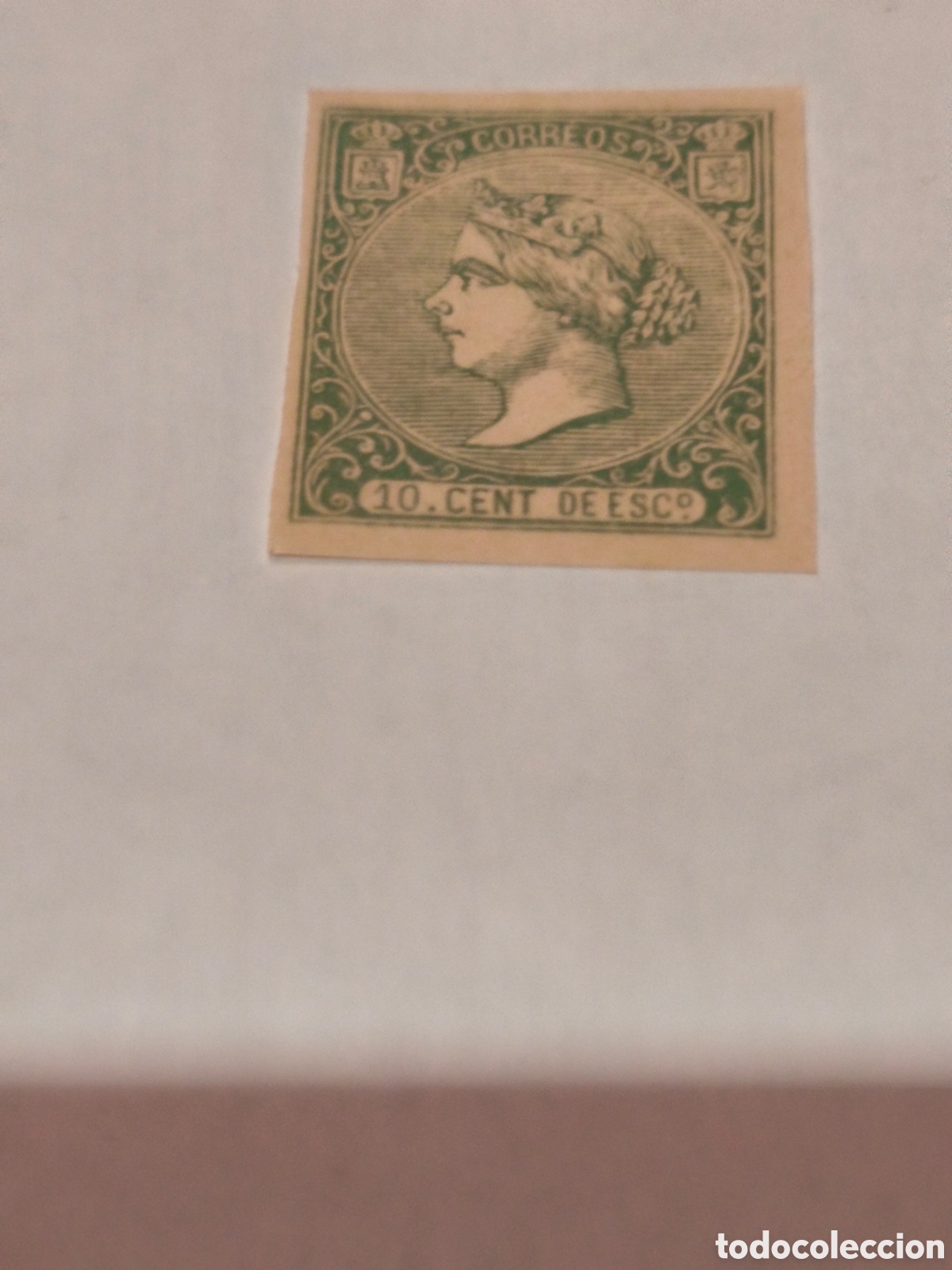 Francobolli: Sello cl&aacute;sico de Espa&ntilde;a n 84 nuevo con su goma** muy escaso 10 cts verde ver imagenes