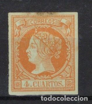 Sellos: PC914 Sellos Espa&ntilde;a a&ntilde;o 1860/61 EDIFIL 52* sello original en NUEVO v.c. 58 &euro;