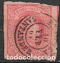 Sellos: 1864 Isabel II, EDIFIL n&ordm; 64 (o) matasello REINOSA, Santander