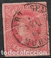 Sellos: 1864 Isabel II, EDIFIL n&ordm; 64 (o) matasello CARTAGENA, Murcia