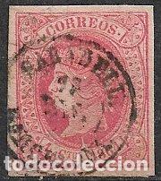 Sellos: 1864 Isabel II, EDIFIL n&ordm; 64 (o) matasello SABADELL, Barcelona