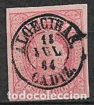 Sellos: 1864 Isabel II, EDIFIL n&ordm; 64 (o) matasello ALGECIRAS, C&aacute;diz