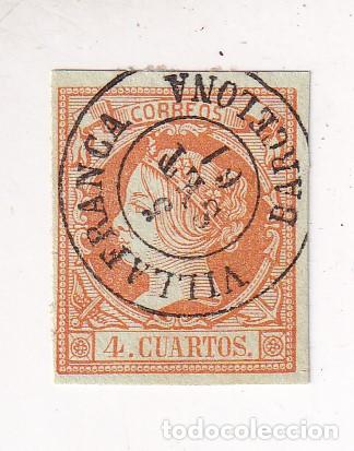 Sellos: SELLO 4 CUARTOS FECHADOR VILLAFRANCA. BARCELONA. 1861. LUJO