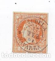 Sellos: SELLO 4 CUARTOS. TUDELA. NAVARRA. 1861. BONITO FECHADOR