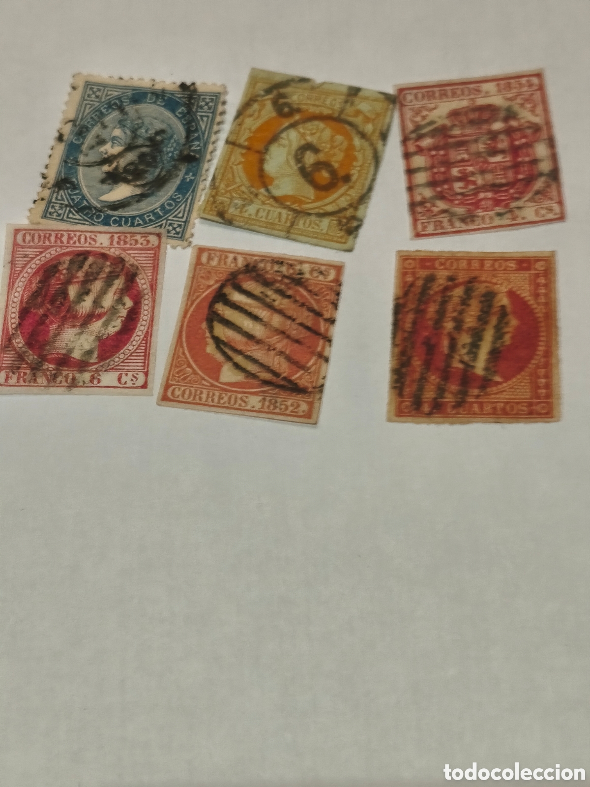 Sellos: Lote de 6 sellos cl&aacute;sicos distintos usados ver imagenes