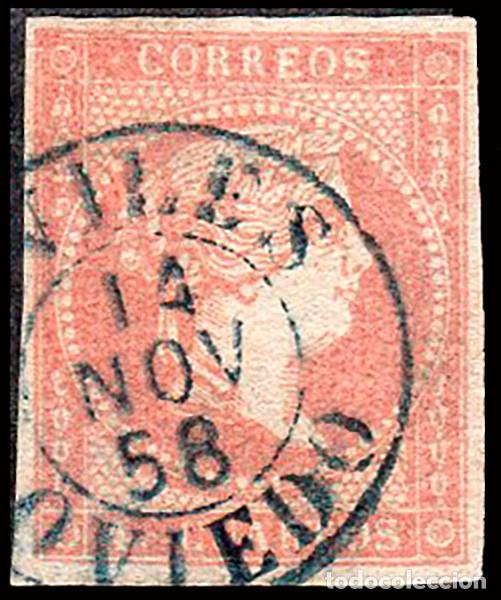 Sellos: Asturias - Edi o 48 - 4 cuartos - Mat Fech. Tp. I azul &rdquo;Avil&eacute;s&rdquo;